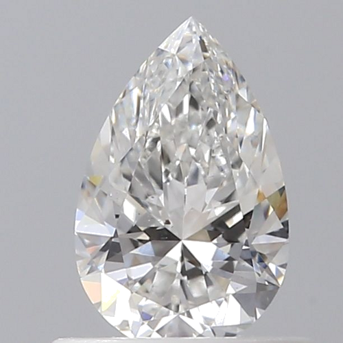 0.5 carat F-SI1 Natūralus Pear Deimantas (1)