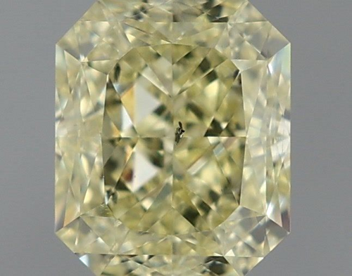 1.01 carat Fancy Yellow-SI2 Natūralus Radiant Deimantas (1)
