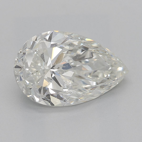 1.7 carat J-SI2 Natūralus Pear Deimantas (1)