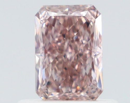 0.61 carat Fancy Pinkish Brown-VS2 Natūralus Radiant Deimantas (1)