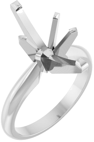 Sužadėtuvių Žiedas „Solitaire“ 14k white gold Marquise 13.5mm x 6mm (1)