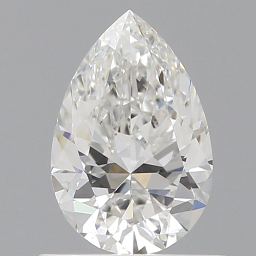 0.6 carat F-VVS1 Natūralus Pear Deimantas (1)