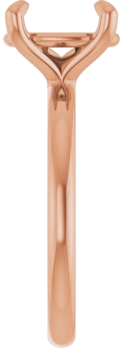 Sužadėtuvių Žiedas „Solitaire“ 585 Rožinis Aukso Oval 10mm x 8mm (4)