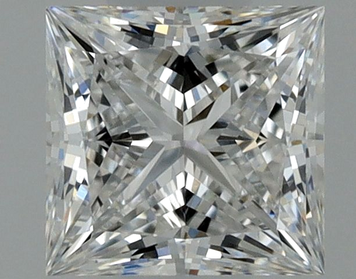 0.37 carat E-VVS2 Natūralus Princess Deimantas (1)