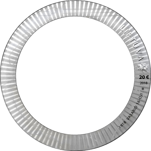2018 Литва Правовая система 20 евро серебряная монета (1)