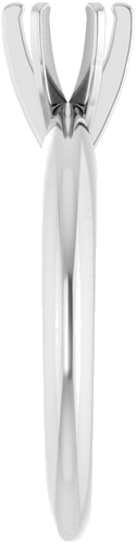 Sužadėtuvių Žiedas „Solitaire“ 14k white gold Round 4.8mm (4)