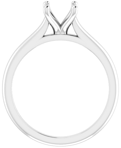 Sužadėtuvių Žiedas „Solitaire“ 585 Baltojo Aukso Oval 8mm x 6mm (2)