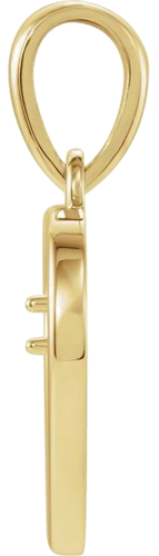 Pakabukas „Heart“ 417 Geltonojo Aukso Round 1.5mm (2)