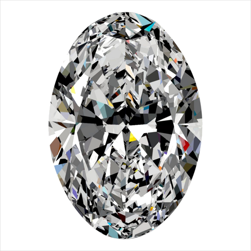 0.35 carat G-SI1 Natūralus Oval Deimantas (1)