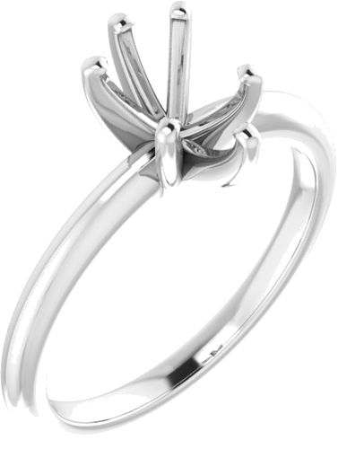 Sužadėtuvių Žiedas „Solitaire“ 585 Baltojo Aukso Pear Shape 8mm x 6mm (1)