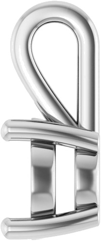 14K White 7 mm Round Pendant Mounting (3)