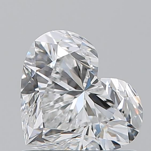 0.91 carat E-VVS1 Natūralus Heart Deimantas (1)