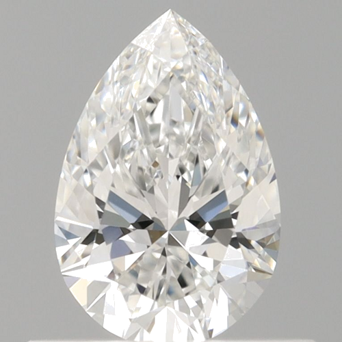 0.53 carat F-VVS1 Natūralus Pear Deimantas (1)