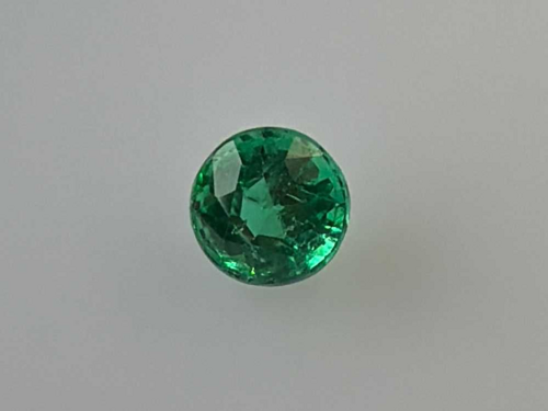 0.36 carat GREEN Round Smaragdas (1)