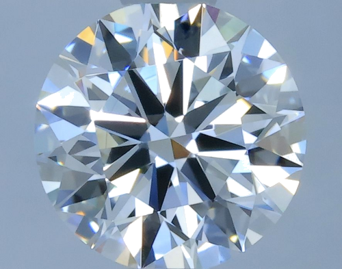 0.59 carat F-VVS1 Excellent cut Natūralus Round Deimantas (1)