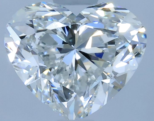 0.9 carat G-VVS1 Natūralus Heart Deimantas (1)