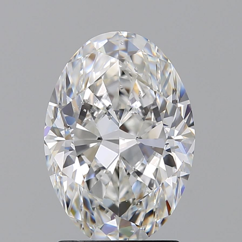 1.8 carat F-SI2 Natūralus Oval Deimantas (1)