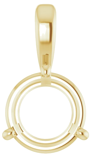 Pakabukas „Solitaire“ 585 Geltonojo Aukso Round 9mm (1)