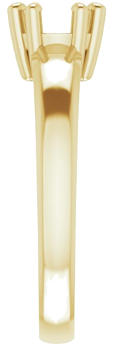Sužadėtuvių Žiedas „Split-Prong Solitaire“ 14k yellow gold Round 6.5mm (4)