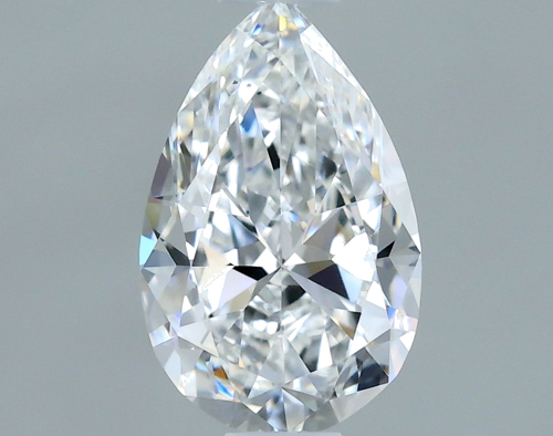 0.47 carat D-VS2 Natūralus Pear Deimantas (1)
