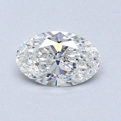 0.53 carat F-SI1 Natūralus Oval Deimantas (1)