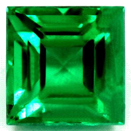 0.96 carat GREEN Square Smaragdas (1)