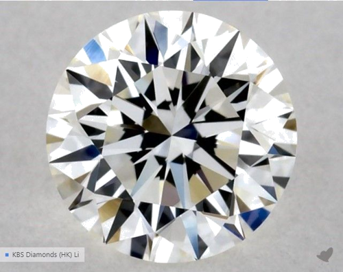 0.5 carat G-VVS2 Excellent cut Natūralus Round Deimantas (1)