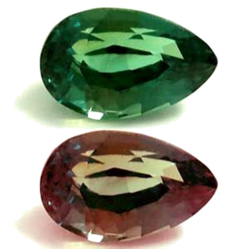 0.63 carat GREEN Pear Alexandrite (1)