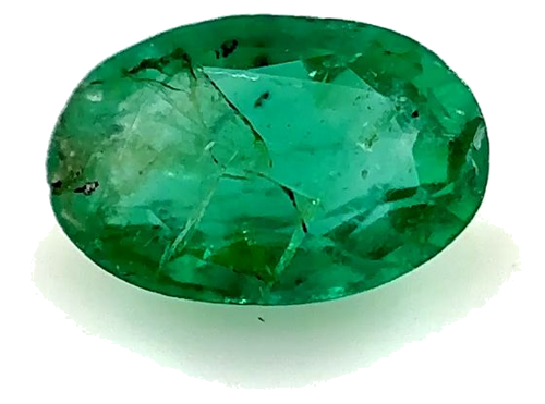 0.38 carat GREEN Oval Smaragdas (1)