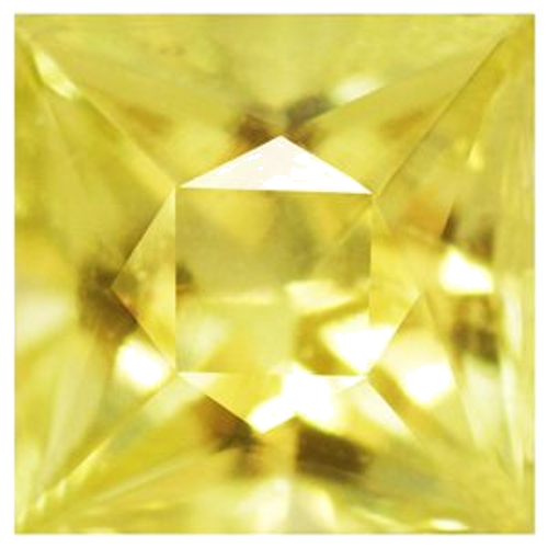 0.69 carat YELLOW Square Safyras (1)