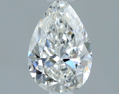 0.34 carat F-VVS1 Natūralus Pear Deimantas (1)