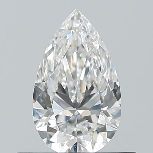 0.5 carat E-SI1 Natūralus Pear Deimantas (1)