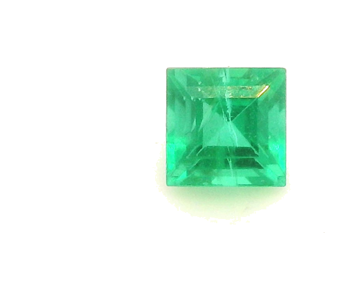 0.34 carat GREEN Square Smaragdas (1)