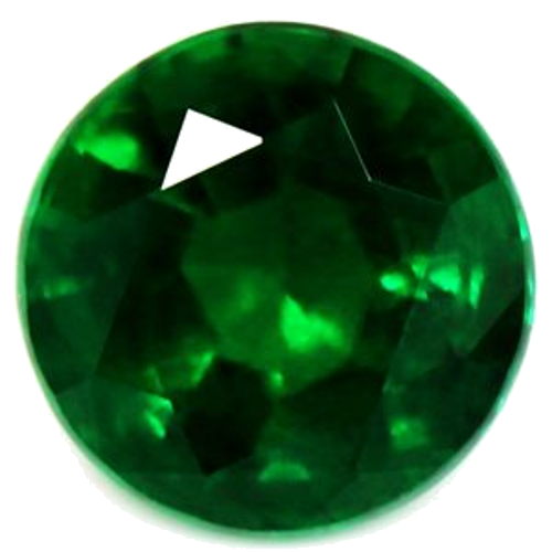 0.62 carat GREEN Round Smaragdas (1)