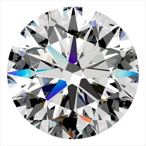 0.4 carat D-VS2 Excellent cut Natūralus Round Deimantas (1)