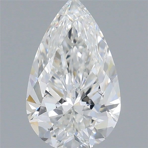 0.44 carat F-SI1 Natūralus Pear Deimantas (1)
