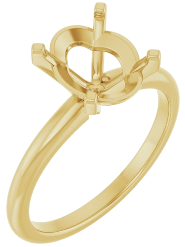 Sužadėtuvių Žiedas 14k yellow gold Oval 10mm x 8mm (1)