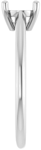 Sužadėtuvių Žiedas „Solitaire“ 950 Platinos Oval 8mm x 6mm (4)