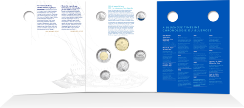 2021 Канада 100 лет шхуне Bluenose набор долларов BU (2)