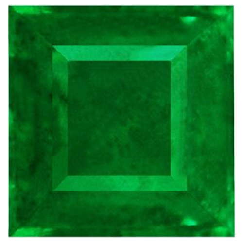 0.45 carat GREEN Square Smaragdas (1)