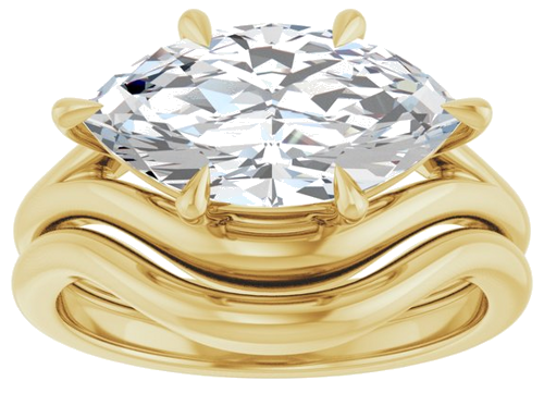 Sužadėtuvių Žiedas „Claw-Prong Solitaire“ 14k yellow gold Marquise 14mm x 7mm (8)