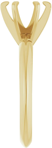 14K Yellow 7 mm Round Engagement Ring Mounting (4)