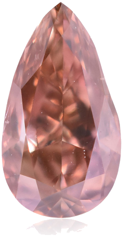 0.24 carat Fancy Deep Orangey Pink-VS2 Natūralus Pear Deimantas (1)