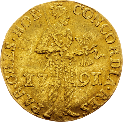 1791 Dukatas Nyderlandų karalystė auksinė moneta (1)