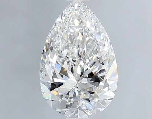 1.0 carat F-SI2 Natūralus Pear Deimantas (1)