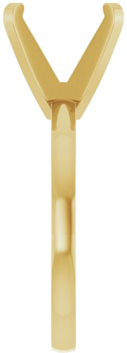 Sužadėtuvių Žiedas „Solitaire“ 585 Geltonojo Aukso Round 10.8mm (4)