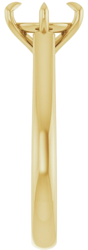 Sužadėtuvių Žiedas „Claw-Prong“ 14k yellow gold Round 8mm (4)