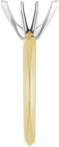 Sužadėtuvių Žiedas „V-End Light Solitaire“ 585 Baltojo Ir Geltonojo Aukso Marquise 9.4mm x 4.5mm (4)