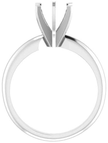 Sužadėtuvių Žiedas „Light Solitaire“ 585 Baltojo Aukso Round 6mm x 6.6mm (2)