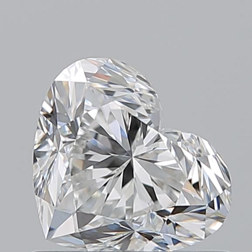 0.9 carat F-VVS2 Natūralus Heart Deimantas (1)